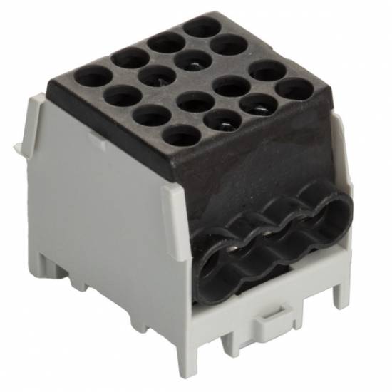 Pollmann 2080177 HLAK 25-1/6M2 schwarz Hauptleitungsabzweigklemme-0