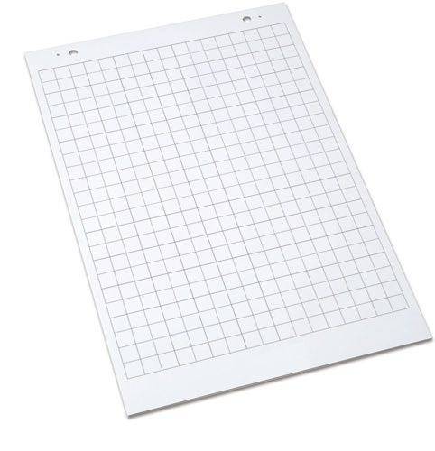 Papierblock für Flipchart, einseitig kariert, weiß, 680x980 mm-0