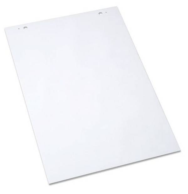 Papierblock für Flipchart, beidseitig neutral, weiß, 680x980 mm