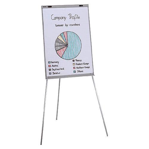 Papierblock für Flipchart, beidseitig neutral, weiß, 680x980 mm-1