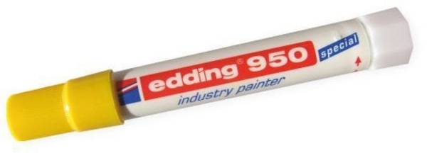 Permanenter Industriemarker edding 950, 10 mm, gelb