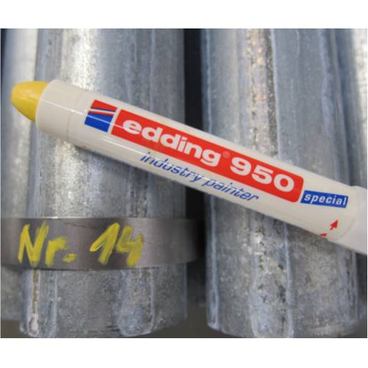 Permanenter Industriemarker edding 950, 10 mm, gelb-2