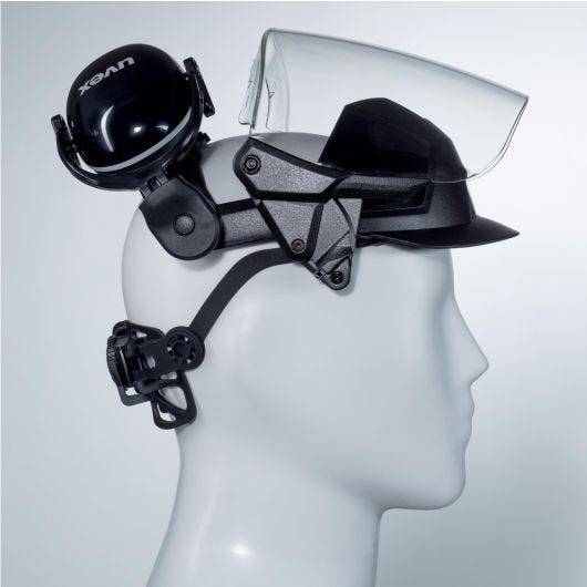 uvex pheos faceguard Gesichtschutz-System mit Gehörschutz 28 dB-3