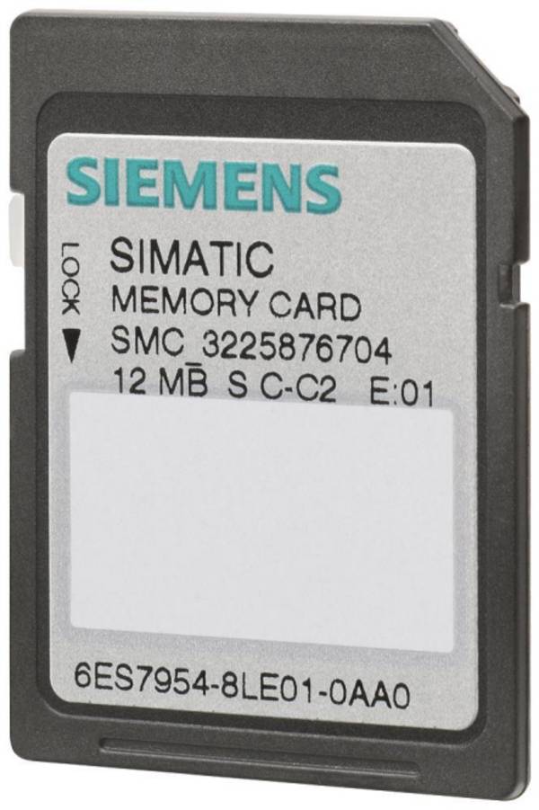 Siemens Memory Card 6ES7954-8LC04-0AA0 f.S7-1x00 CPU/SINAMICS,3 3V Flash 4MB Industriematerial