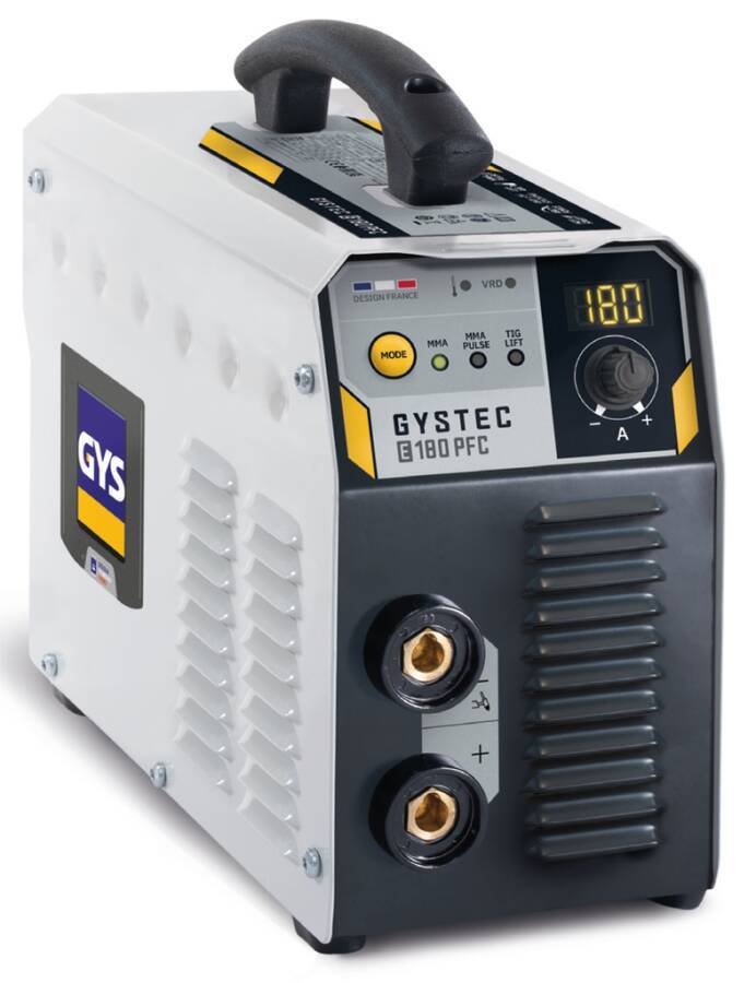 Schweißinverter GYSTEC 180E PFC DP3608 Typ GYSTEC 180E PFC Schweißbereich 10 - 180 A schweißbare Elektroden 1,6 > 4,0 mm-0