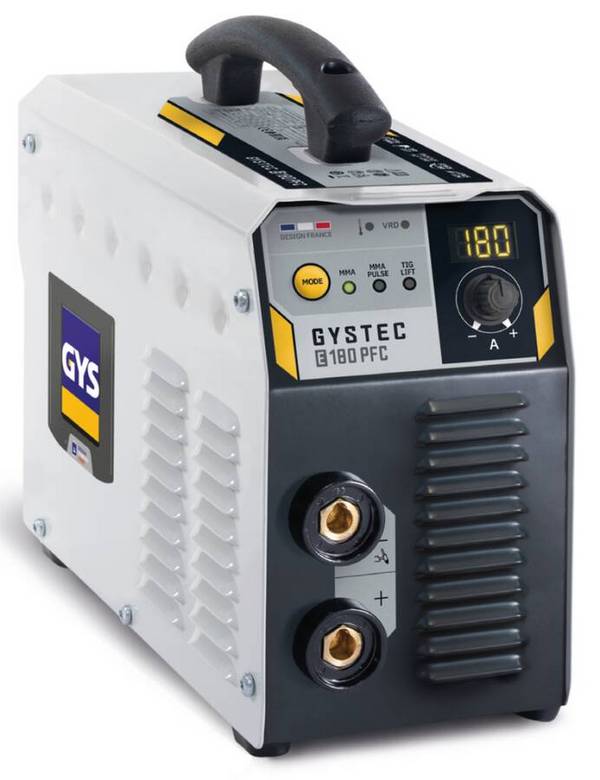 Schweißinverter GYSTEC 180E PFC DP3608 Typ GYSTEC 180E PFC Schweißbereich 10 - 180 A schweißbare Elektroden 1,6 > 4,0 mm