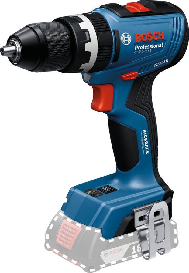 BOSCH 06019N3308, GSB 18V-65 + 3x 3,0Ah ProCORE, Lader, L-BOXX-1