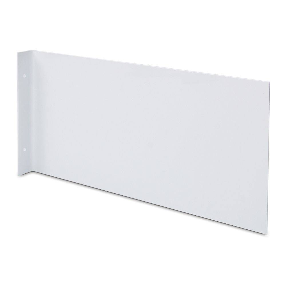 Schilderträger, Fahnenschild für Wandmontage, Kunststoff, 2 mm dick, 402 x 200 mm, 2 x gebohrt-0