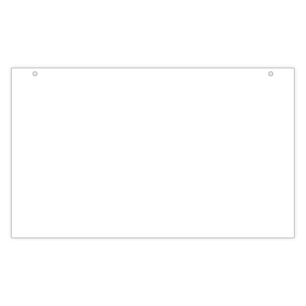 Schilderträger, Flachschild zum Aufhängen, Acrylglas, transparent, 300 x 180 mm, 2 x gebohrt-2