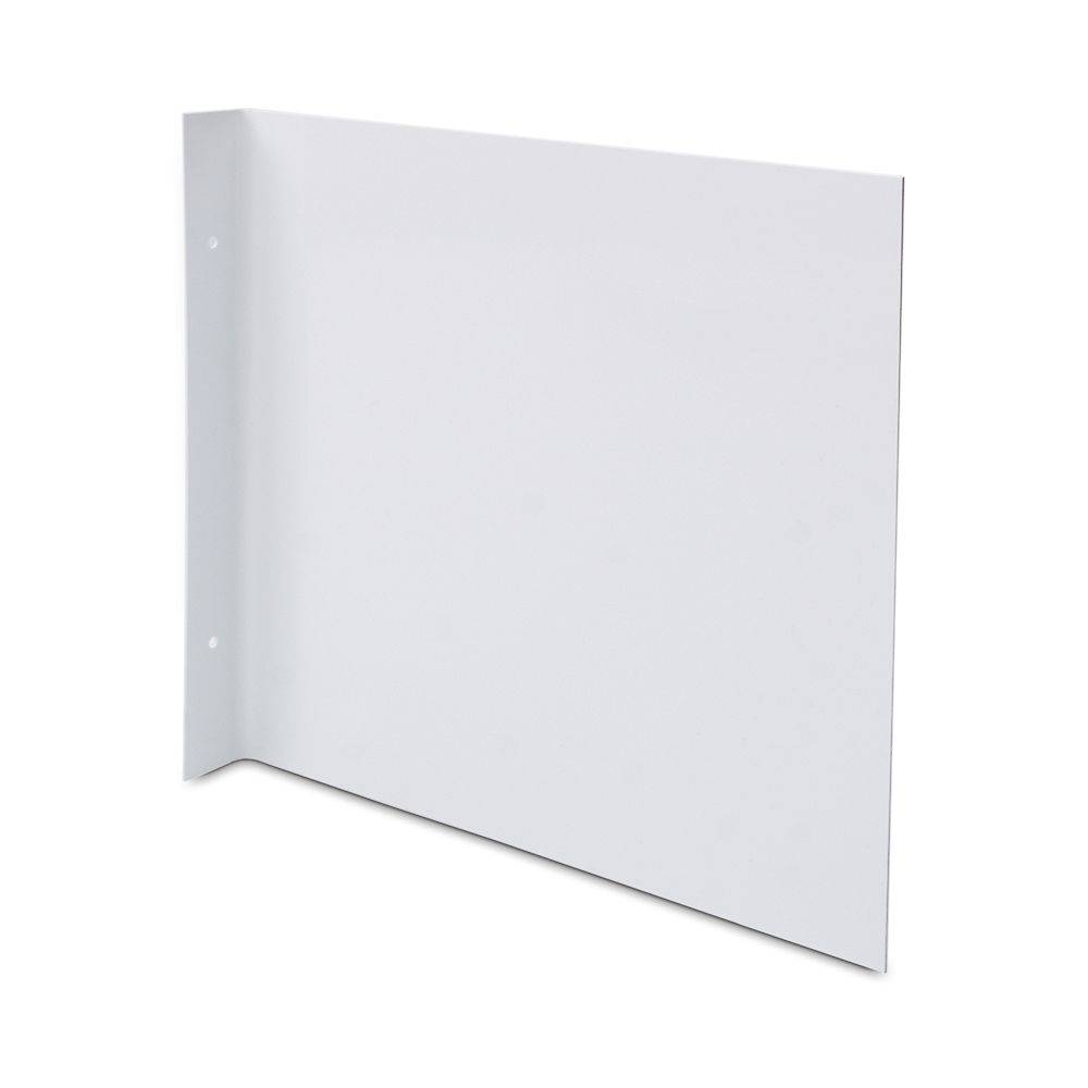 Schilderträger, Fahnenschild für Wandmontage, Kunststoff, 202 x 200 mm, 2 x gebohrt-0