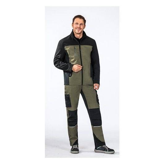 Planam Norit Hybridjacke Herren, 6505, oliv/schwarz, Größe 26-4