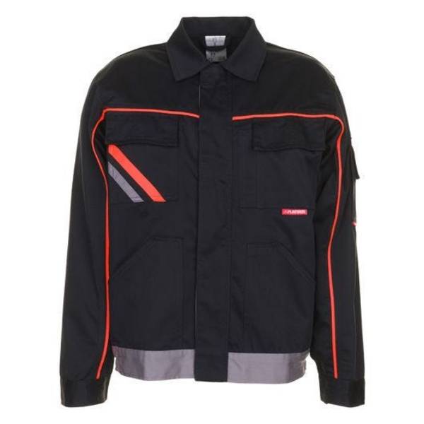 Planam Visline V2 Bundjacke, 2481, schwarz/orange, Größe 62