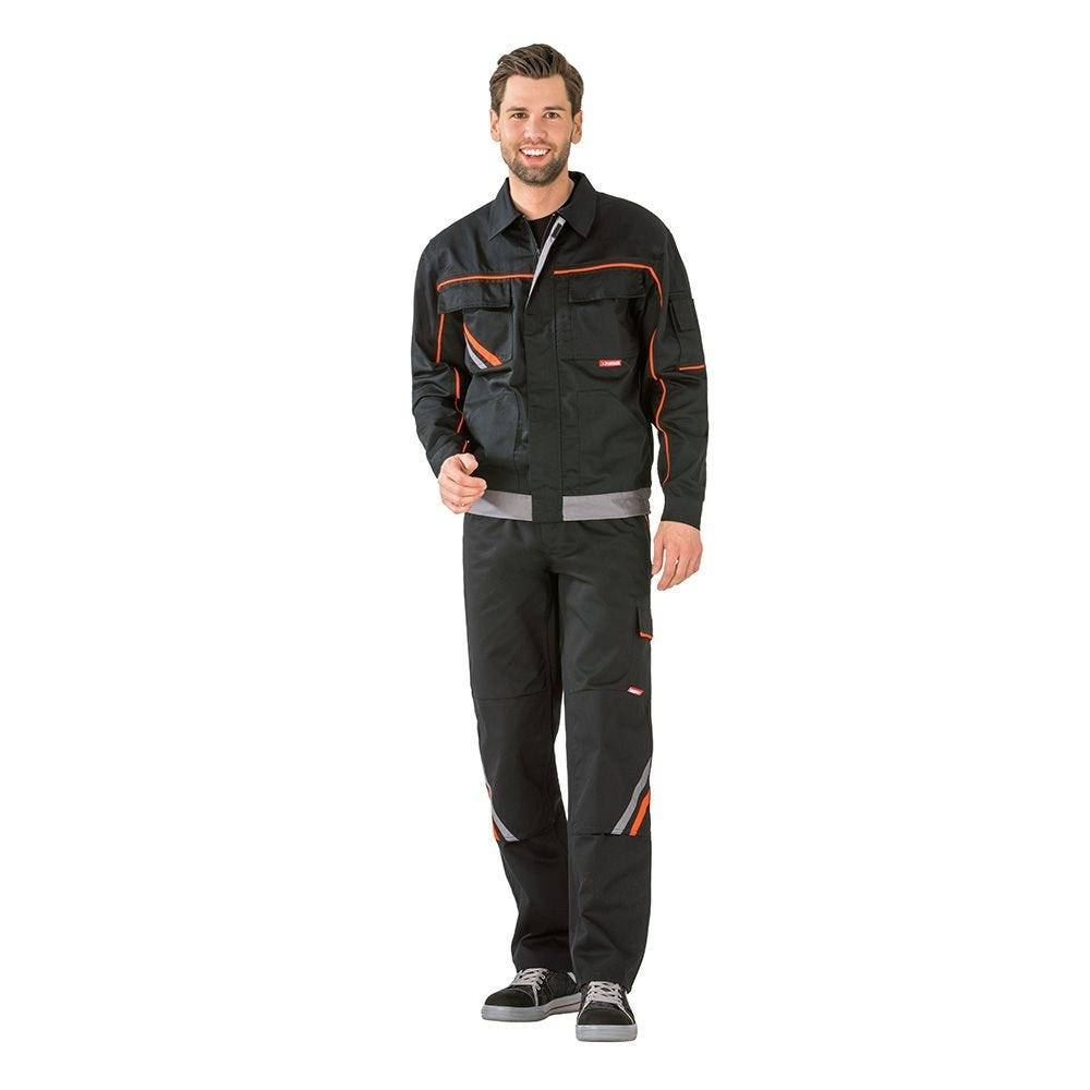 Planam Visline V2 Bundjacke, 2481, schwarz/orange, Größe 62-4