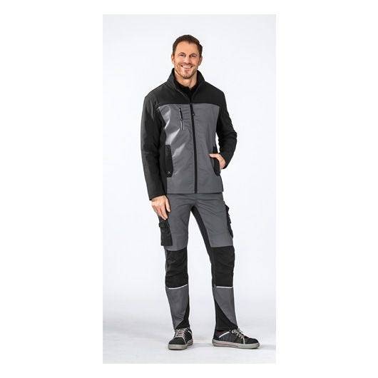 Planam Norit Hybridjacke Herren, 6501, grau/schwarz, Größe 25-4