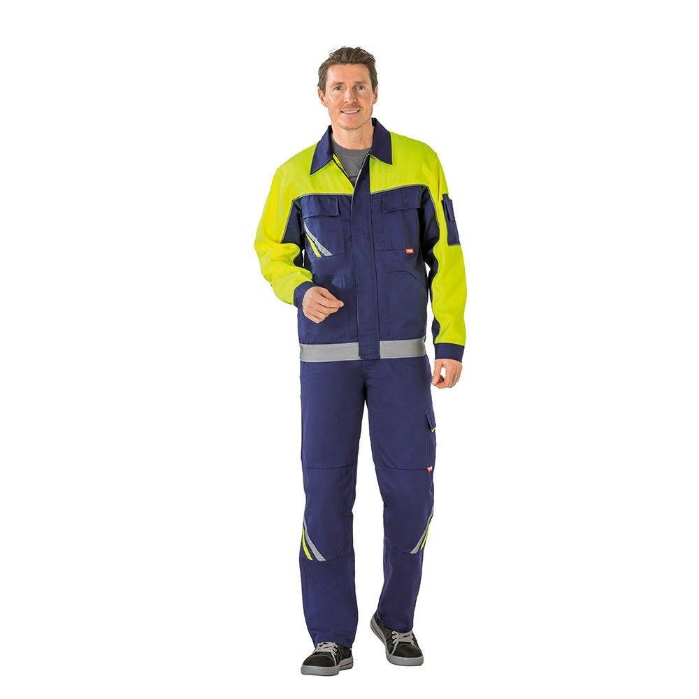 Planam Visline V1 Bundjacke, 2413, blau/gelb, Größe 52-4