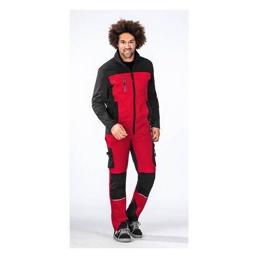 Planam Norit Hybridjacke Herren, 6507, rot/schwarz, Größe 28-4