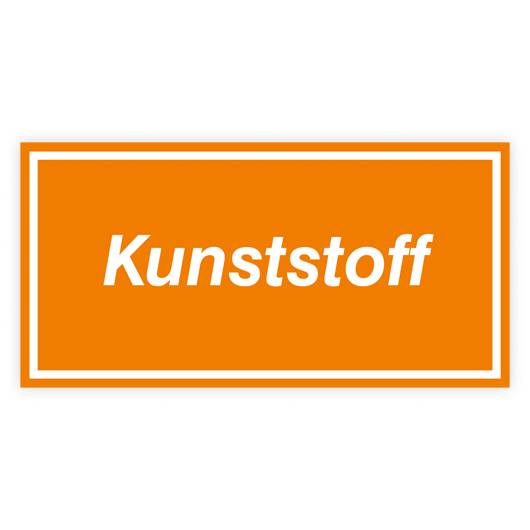 Wertstoffkennzeichnung - Kunststoff Kunststoff, 300 x 150 mm-0