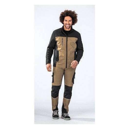Planam Norit Hybridjacke Herren, 6503, braun/schwarz, Größe 52-4