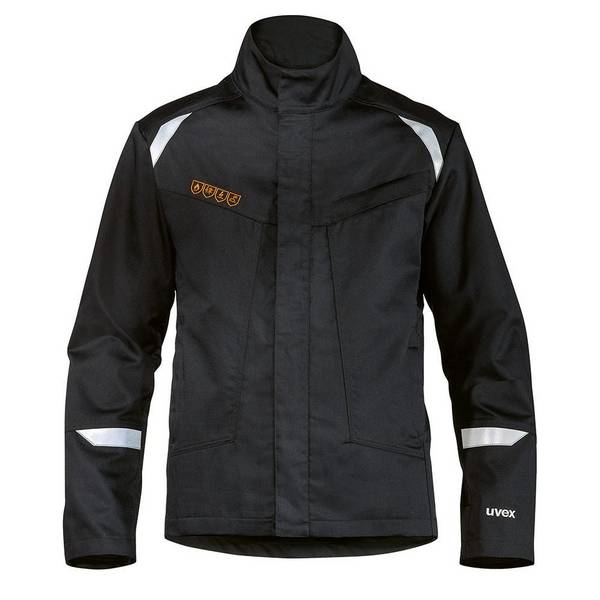 uvex suXXeed arc Herrenjacke graphit, 88492, multifunktionaler Schutz, flammhemmend, Größe M