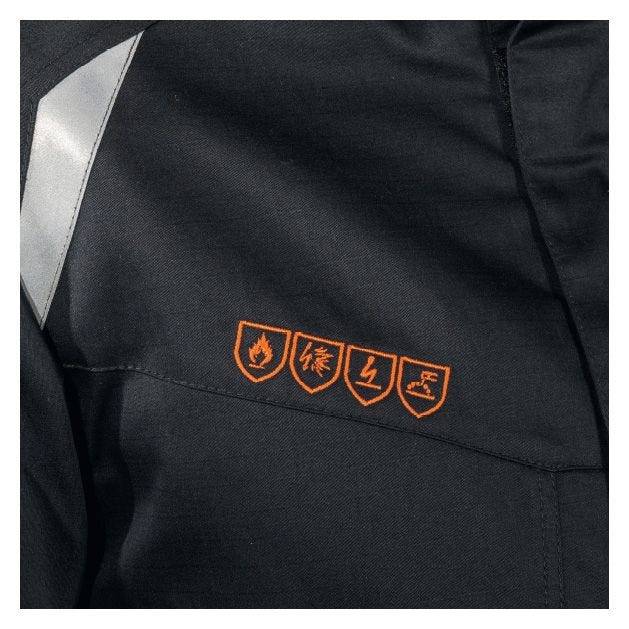 uvex suXXeed arc Herrenjacke graphit, 88492, multifunktionaler Schutz, flammhemmend, Größe M-4