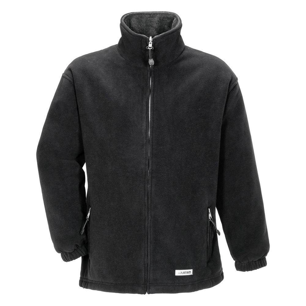 Planam Outdoor Stream Fleecejacke Herren, 0346, schwarz, Größe M