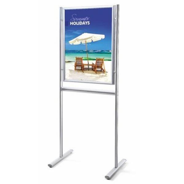 Plakatständer mit Klapprahmen, DIN B1, zur doppelseitigen Verwendung