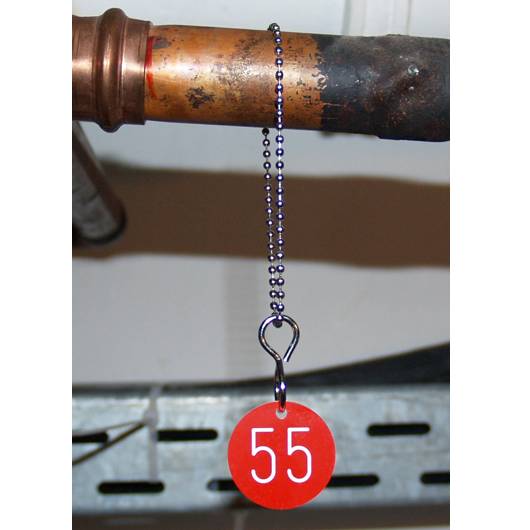Kugelkette als Meterware, ohne Verschluss, Edelstahl, Kugel-Ø = 2,4 mm, 100 m auf Rolle-1