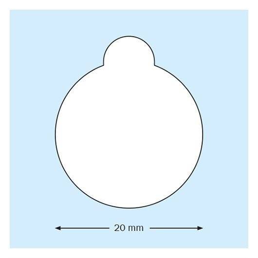 Klebepunkte, doppelseitig klebend, Reinacrylat, ca. 1 mm dick, hochtransparent, Ø 20 mm, 1000 Stk-3
