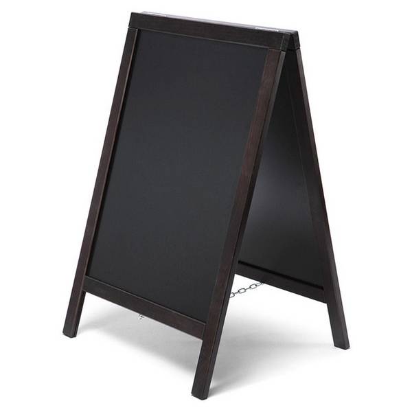 Holz Kundenstopper, Classic, schwarz 55 x 85 cm