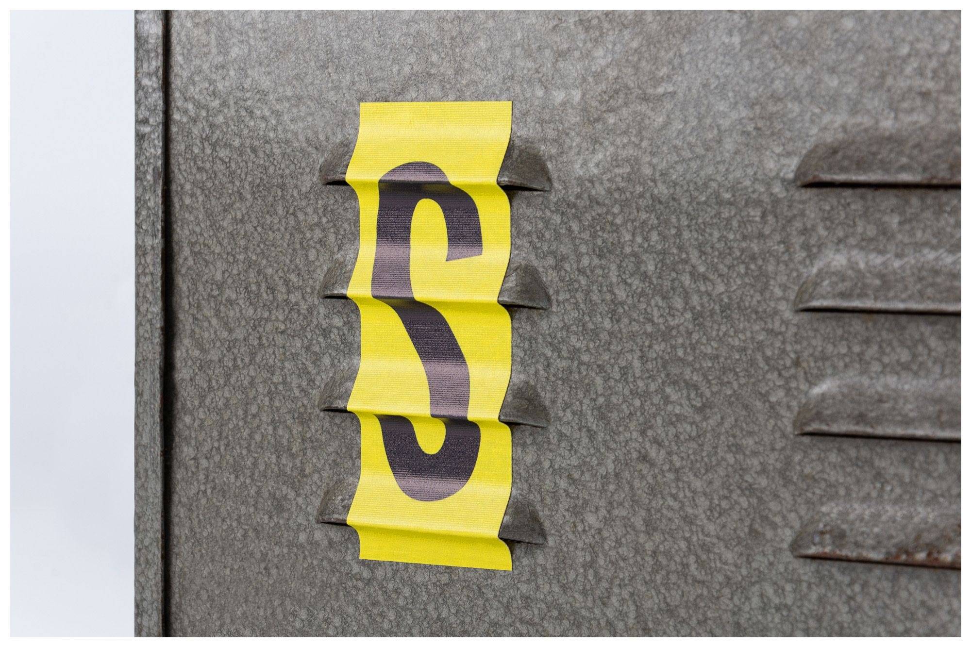 Klebebuchstaben im Set A bis Z, gelb/schwarz, Textilgewebe, 32 x 92 mm-3