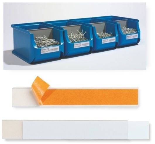 Einschubleiste selbstklebend, Kunststoff, Durable transparent, 200x40 mm-1