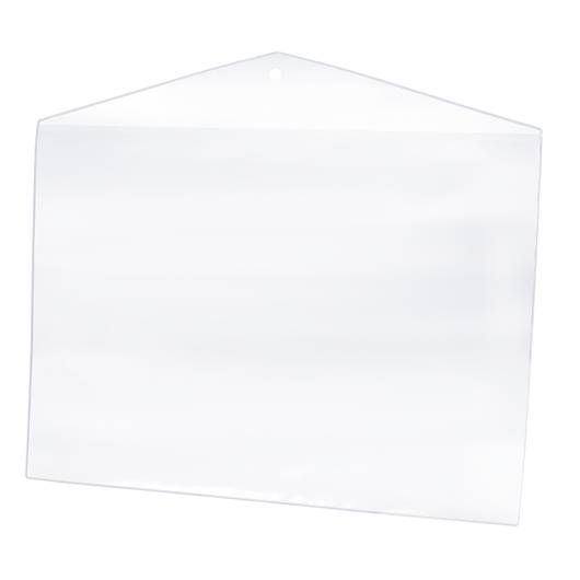 Hänge- Folientasche, Weich- PVC, transparent, DIN A4 Querformat-0
