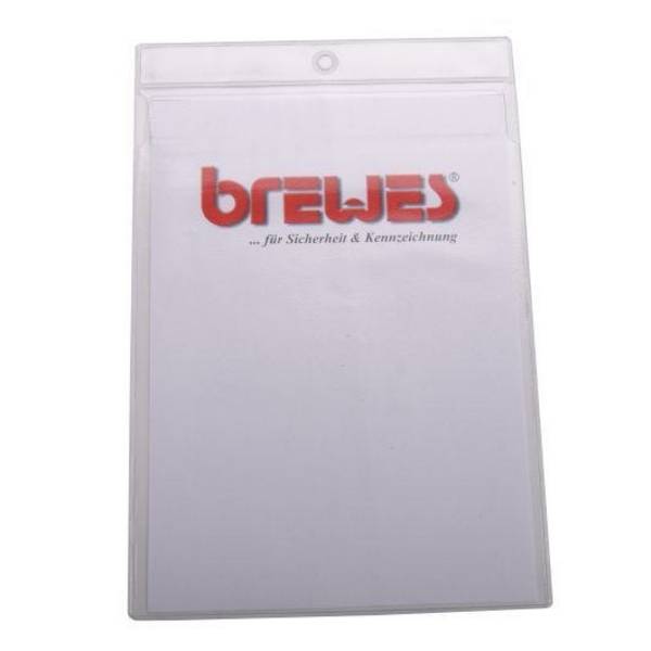 Hängetasche mit Klappe, Weich-PVC, transparent, DIN A4, 10 St./VE