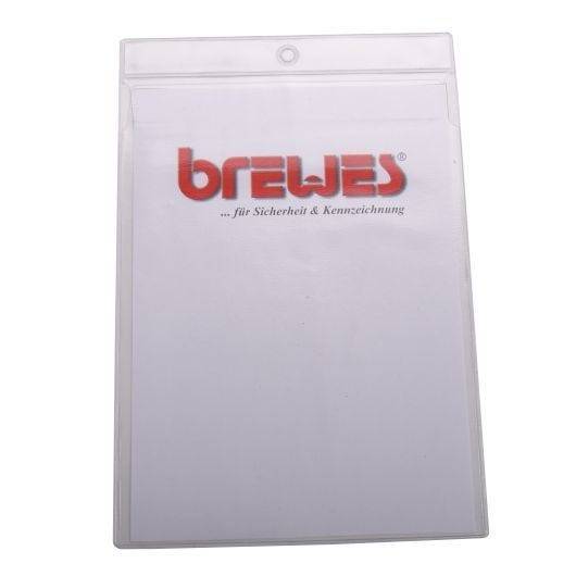 Hängetasche mit Klappe, Weich-PVC, transparent, DIN A4, 10 St./VE-0