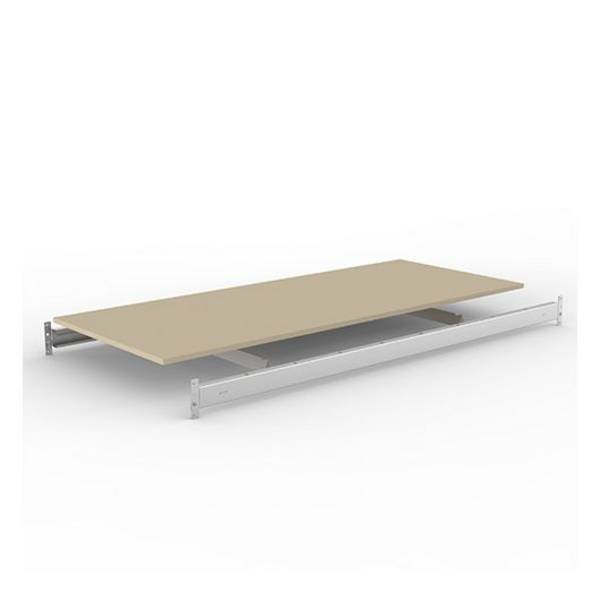 Zusatzboden für META MINI-RACK Weitspannregal, 1400x650x70mm, Spanplatte, Holme verzinkt