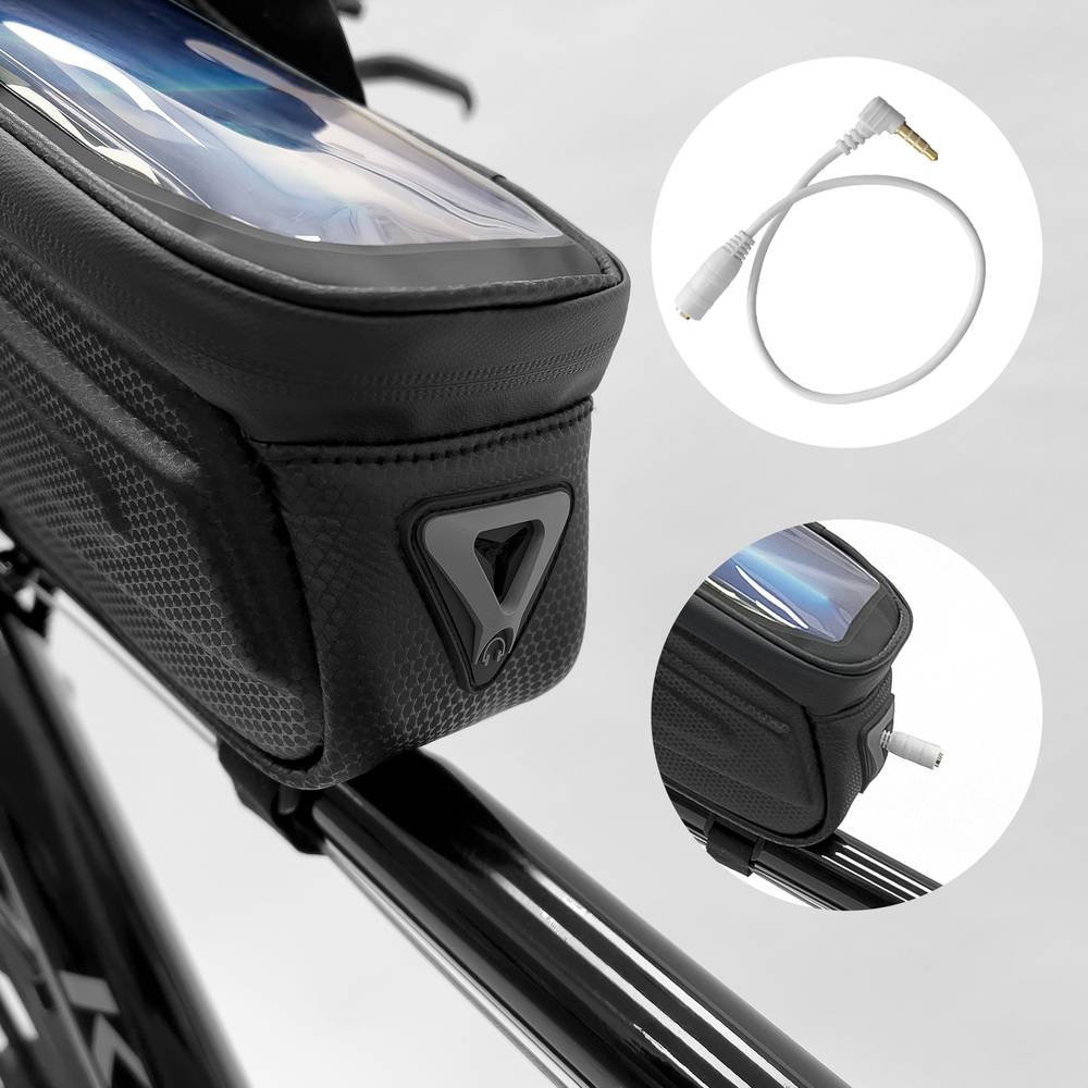 Wozinsky Bike Frame Bag 1.7l Handyhülle Schwarz WBB28BK-4