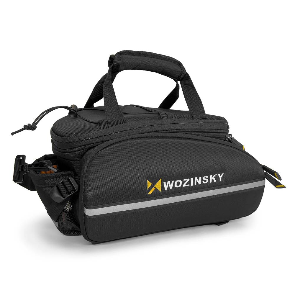 Wozinsky geräumige Fahrradträgertasche 35L Regenschutz schwarz WBB19BK-4