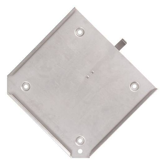 Wechselrahmen für Gefahrgutzeichen, mit Federsicherung, Edelstahl, 300 x 300 mm-0