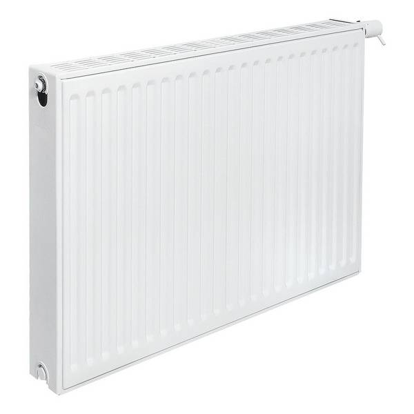 Brötje Ventil-Flachheizkörper EuroProfil Excellent Typ 22 E 900x102x2400mm, profilierte Front Weiß rechts, 3558W bei