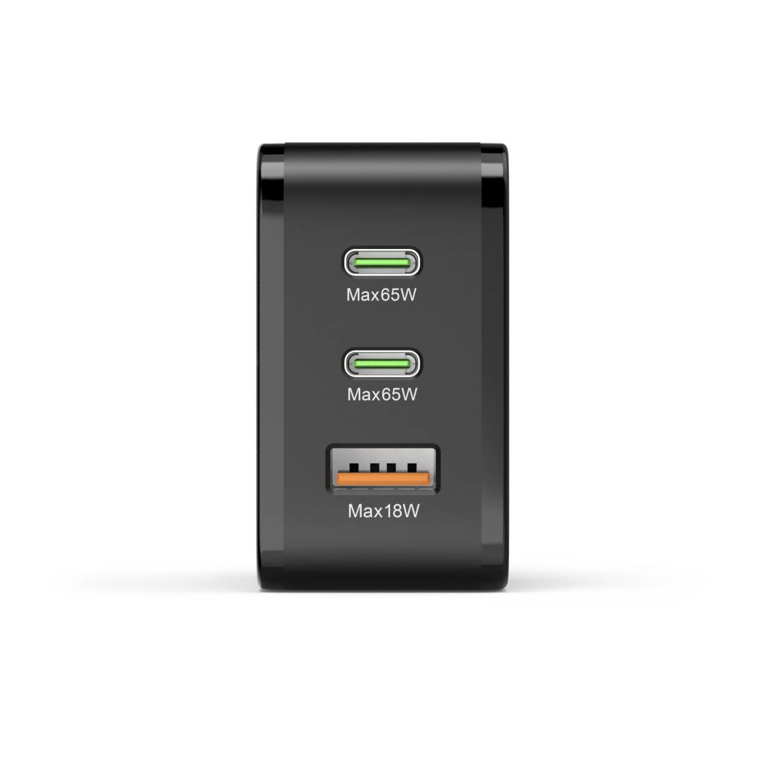 hama 00201961 Schnellladegerät, 2x USB-C PD, 1x USB-A QC, 65 W, Schwarz-2