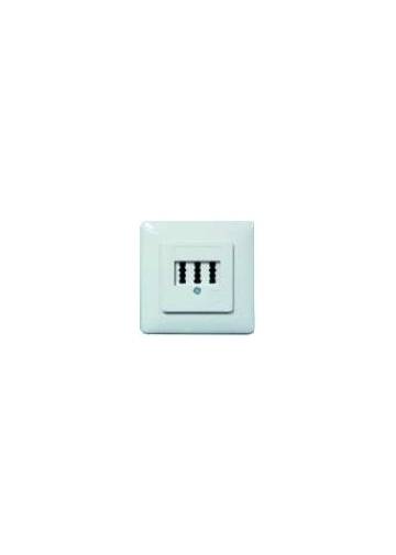 PROTEC.class 05300533 Multimedia-Zubehör Telefondose UP 2x6/6NF/F rw o.Abd. PTAE-0