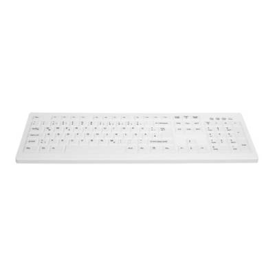 Contour Active Key AK-C8100F Medical Key USB Hygiene-Tastatur Deutsch, QWERTZ Weiß Geeignet f. Wischdesinfektion nach DG-2