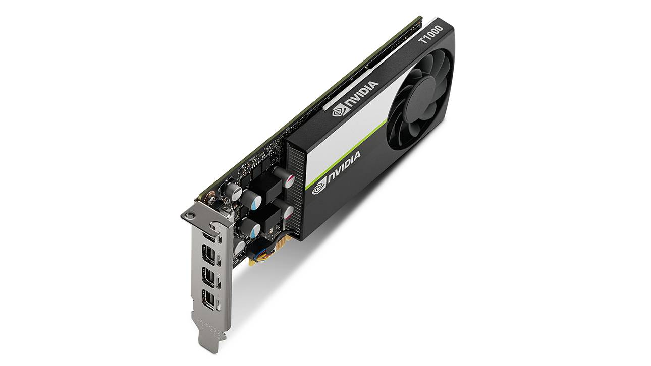 Graphics card NVIDIA Connections Mini DisplayPort 4 NVIDIA T1000 8GB GDDR6 Connections 4x miniDP, wi-2
