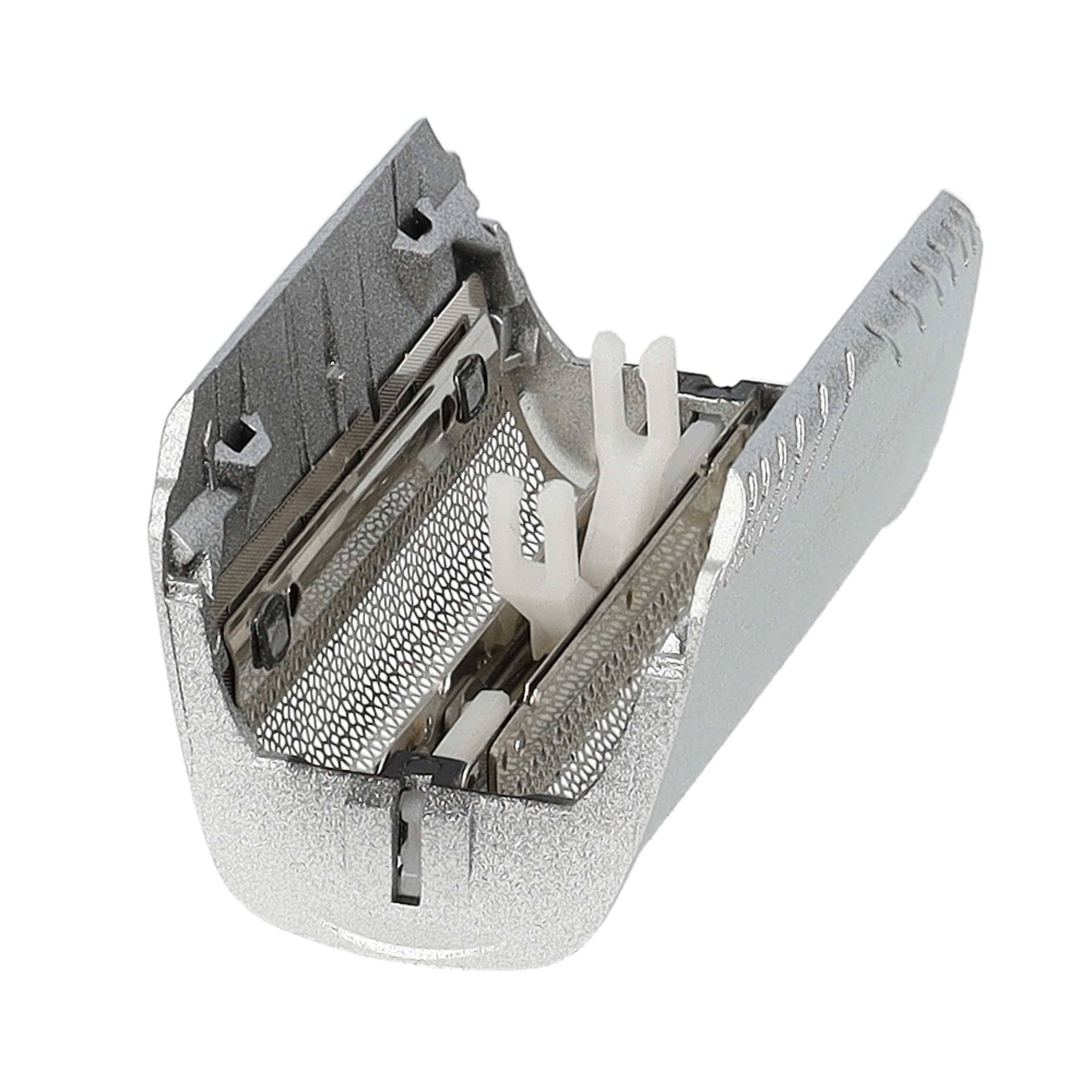 vhbw 3x Doppelscherfolie kompatibel mit Braun TriControl Elektrorasierer + Rahmen, silber-3