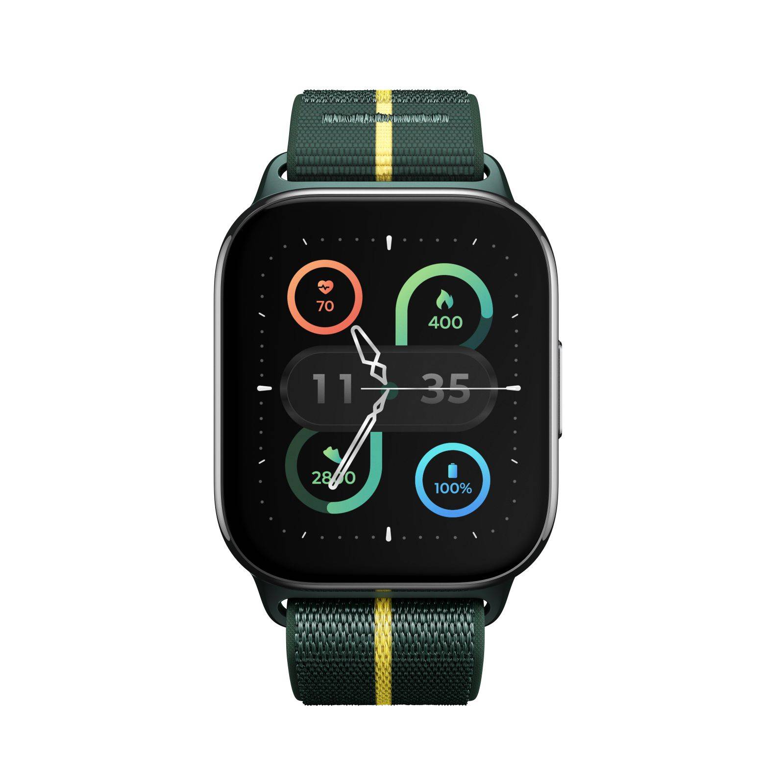Motorola Moto Watch Fit - Aluminum - intelligente Uhr mit Band - fabric - Anzeig-1