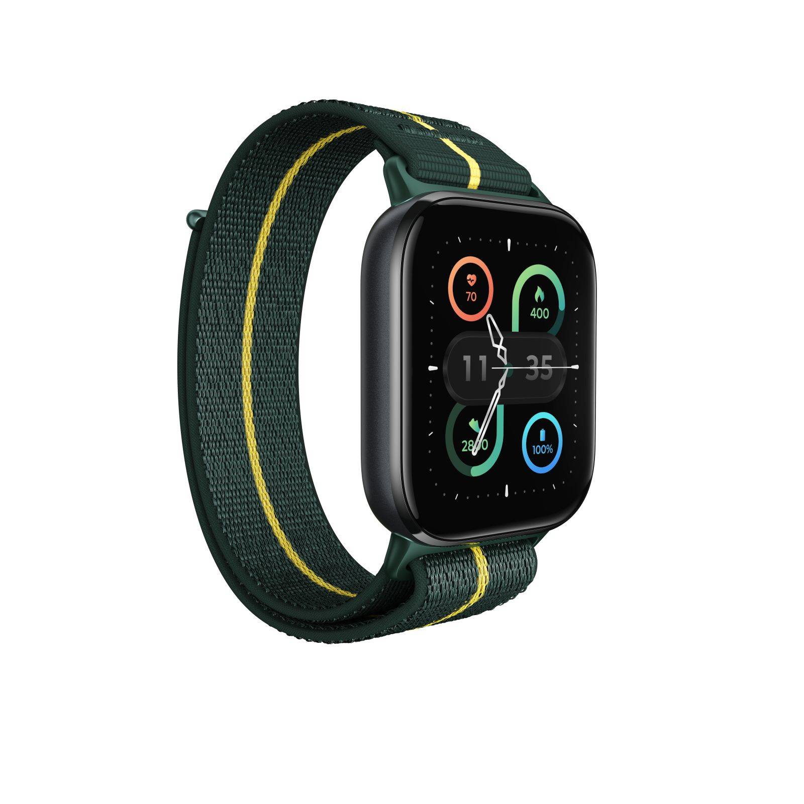 Motorola Moto Watch Fit - Aluminum - intelligente Uhr mit Band - fabric - Anzeig-2