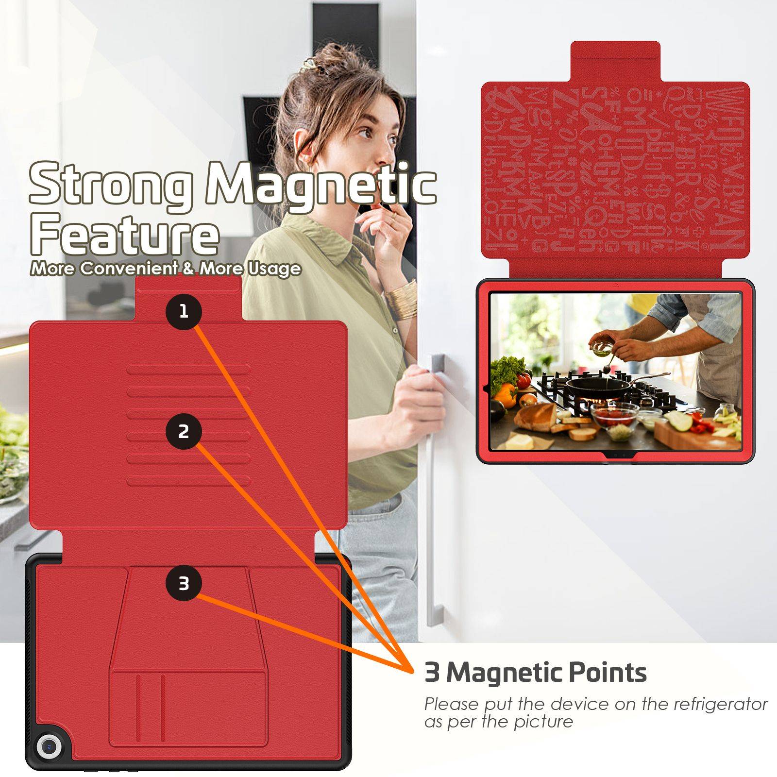 Tablet Hülle für Samsung Galaxy Tab A9+ Plus 2023 X210 X215 11 Zoll Slim Case Etui mit Standfunktion und Auto Slee... ->-3