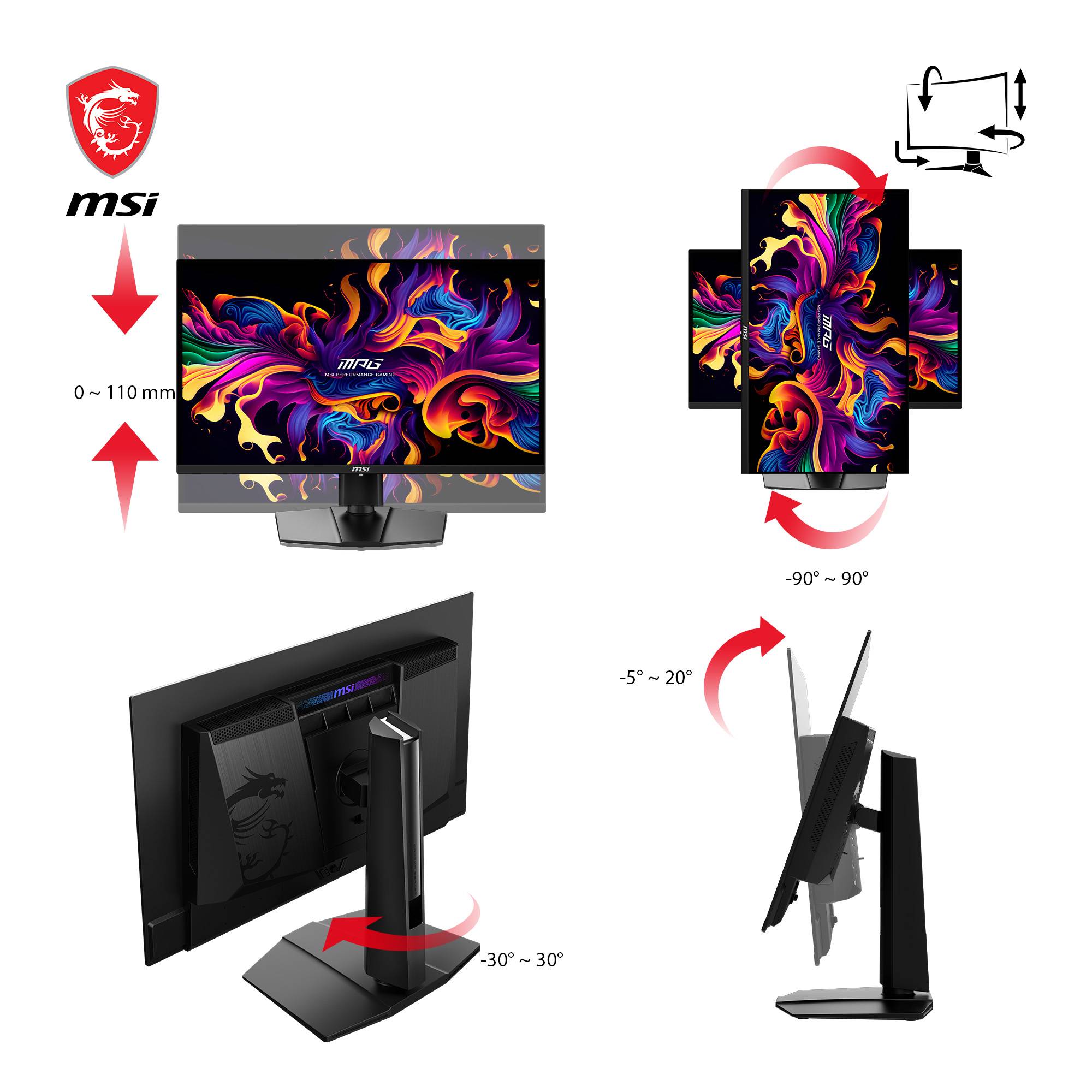 MSI MPG 271QRXDE QD-OLED - OLED-Monitor - Gaming - 67.3 cm (26.5")-4