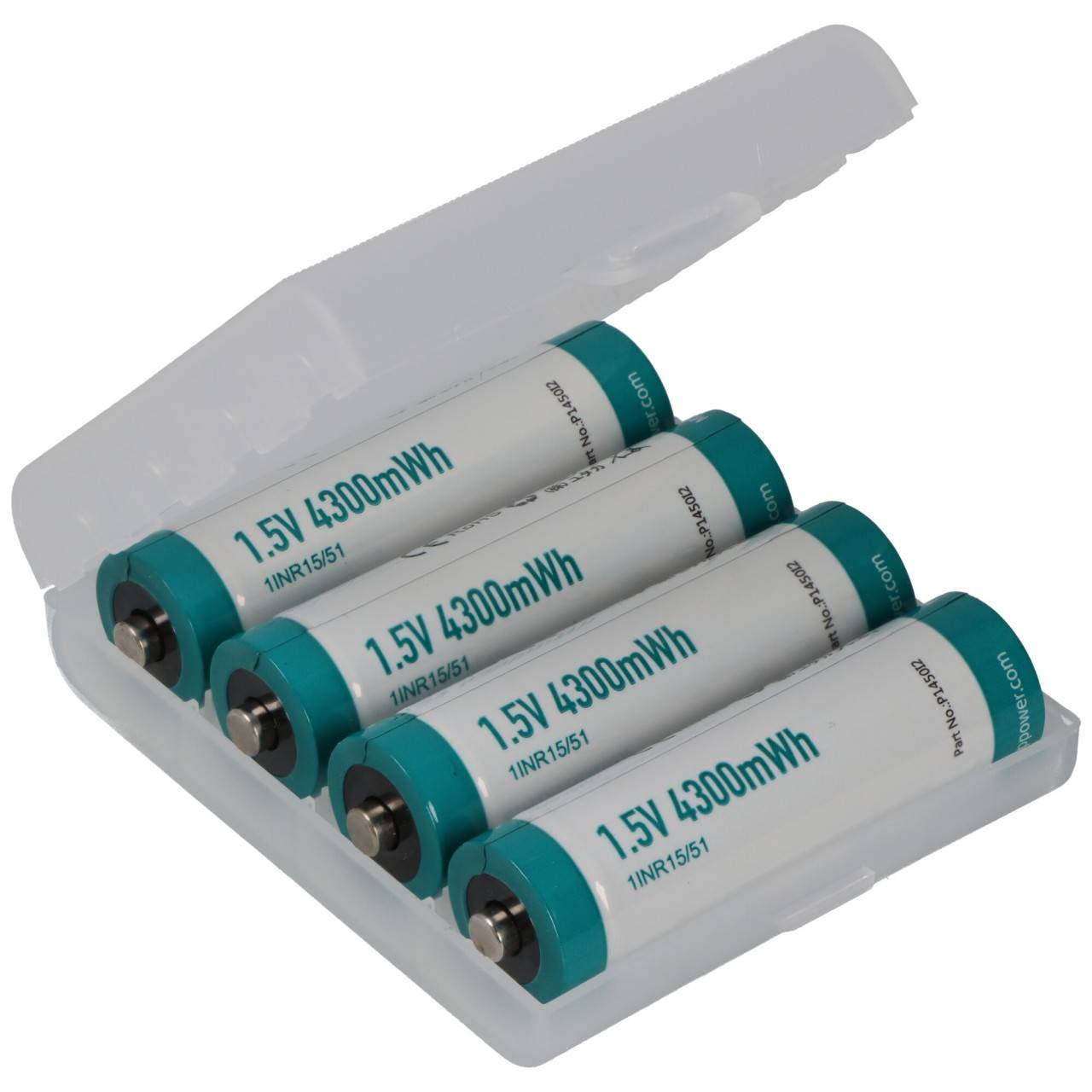 4 Stück Keeppower AA P1450i2 mit 1,5 V Li-Ion-Akku mit 2866 mAh und 4300mWh-1