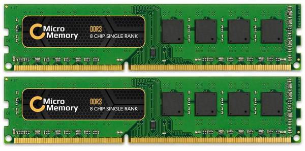 CoreParts DDR3 - KIT - 16 GB: 2 X 8 GB - DIMM 240-PIN - 1600 MHZ / PC3-12800 - UNGEPUFFERT - NON-ECC